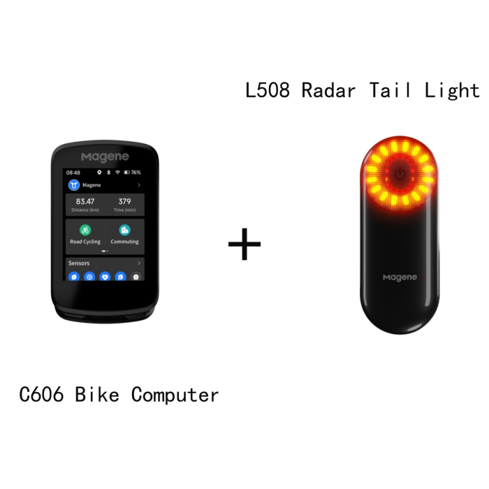 Ordinateur de vélo intelligent GPS C606