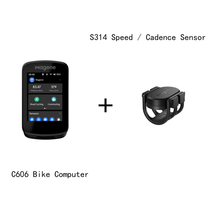 Ordinateur de vélo intelligent GPS C606