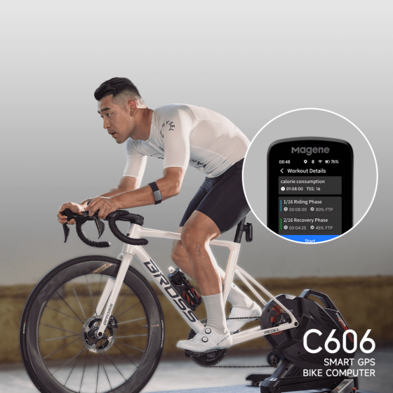 Ordinateur de vélo intelligent GPS C606